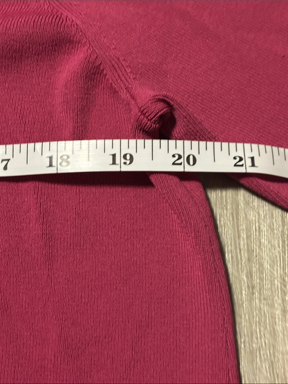 Addition Elle Raspberry Scoop Neck Long Sleeve Top - Picture 3 of 3